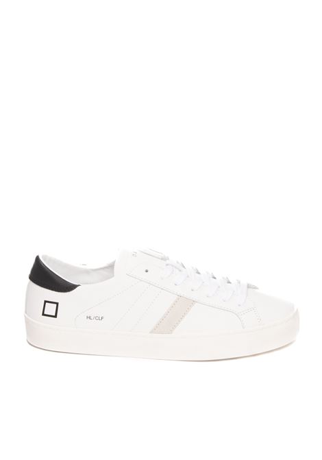 Sneaker hill low calf bianco/nero D.A.T.E. | HILL LOW UCALF-WHT/BLK